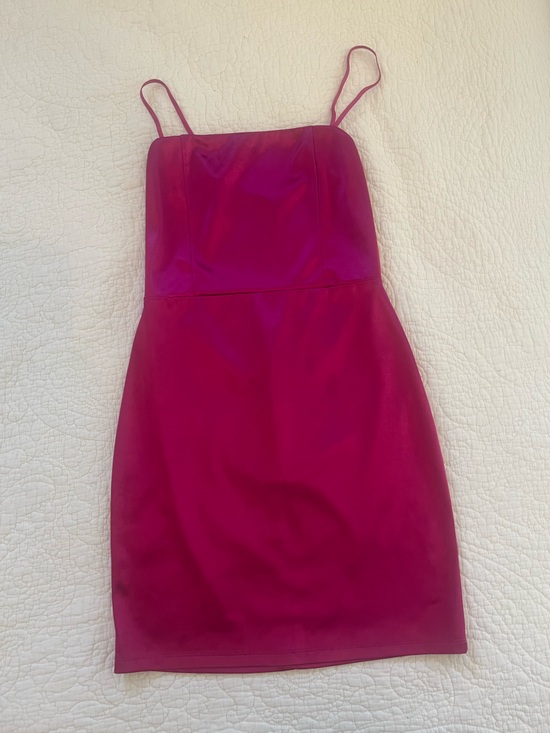 Blue Blush Dresses & Skirts - Hot Pink Satin Mini Dress